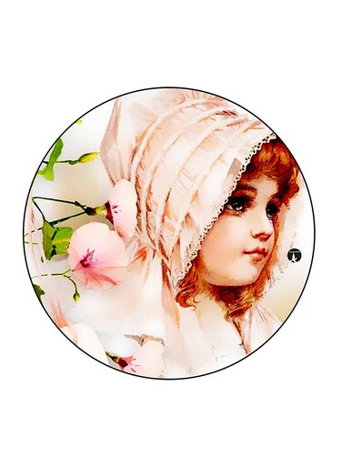 Cute Baby Printed Fridge Magnet Multicolour 5.5 x 5.5cm