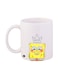 Spongebob Printed Mug White/Yellow Standard Size