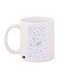 Space Printed Coffee Mug White/Black/Yellow