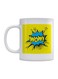 Wow Printed Mug White/Yellow/Blue