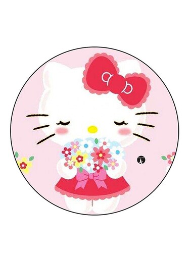 Hello Kitty Printed Fridge Magnet Round Multicolour