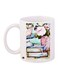 Flowers Printed Coffee Mug White/Green/Pink 11ounce