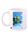 Monsters Inc Printed Mug White/Blue/Green Standard Size