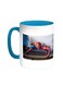 Spider Man Printed Coffee Mug Turquoise/White 11ounce