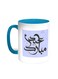 Eid Mubarak Printed Coffee Mug Turquoise/White 11ounce