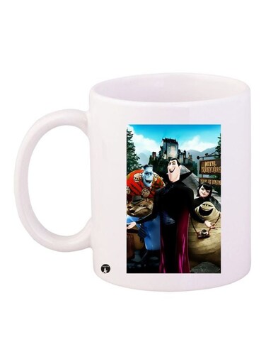 Hotel Transylvania Printed Coffee Mug White/Black/Blue 11ounce