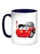 Cartoon Characters Car Printed Coffee Mug Blue/White/Red 11ounce