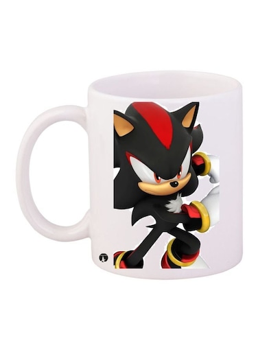 Cartoon Printed Coffee Mug White/Black/Red