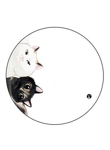 Cats Printed Fridge Magnet Multicolour