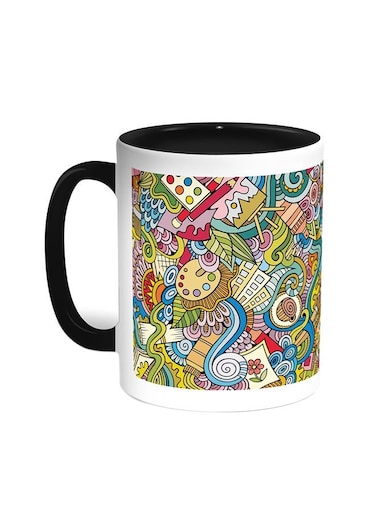 Drawing Tools Printed Coffee Mug Black/White 11ounce