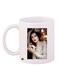 Girl Printed Coffee Mug White/Beige/Black 11ounce