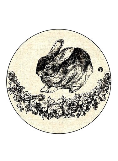Rabbits Printed Fridge Magnet Multicolour