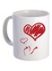 Ceramic Mug With Maram Name White/Red