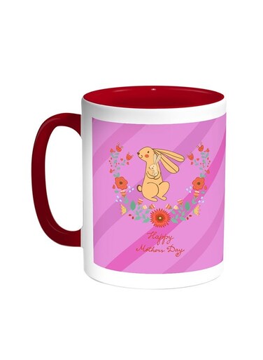 Happy Mother's Day Printed Coffee Mug Red/White 11ounce