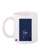 The TV Show Doctor Who Video Game Printed Coffee Mug White/Blue