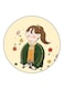 A Girl Printed Fridge Magnet Multicolour