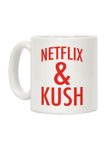 Netflix And Kush Printed Coffee Mug White