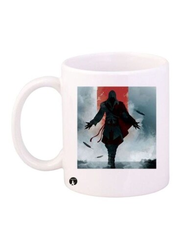 Assassin's Creed Printed Coffee Mug White/Grey/Red