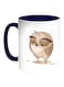 Owl Printed Coffee Mug White/Blue 11ounce