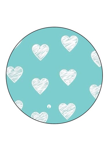 Hearts Printed Fridge Magnet Multicolour