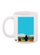 Printed Coffee Mug White/Blue/Yellow