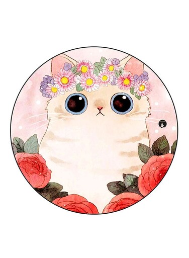 Cat Printed Fridge Magnet Multicolour