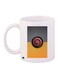 Printed Coffee Mug White/Yellow/Grey 11ounce