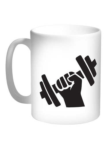 Sports Printed Coffee Mug White/Black