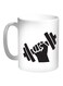 Sports Printed Coffee Mug White/Black