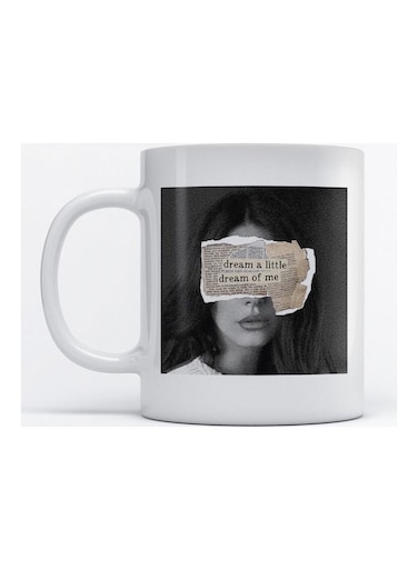 Mug Dream a Little for Coffee and Tea White