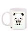 Panda Printed Coffee Mug White/Black/Pink 11ounce