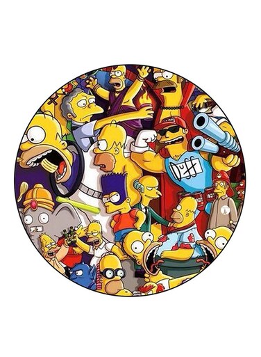 Simpsons Printed Fridge Magnet Multicolour