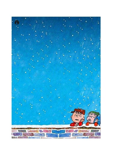 Sky Themed Metallic Plate Blue/White/Red 20x15cm