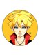 Anime Naruto Printed Fridge Magnet Round Multicolour