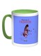 Meaning Of Fashion Printed Coffee Mug Blue/White/Green 11ounce