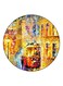 Tram Printed Fridge Magnet Yellow/Red/Blue