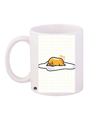 Meh...Printed Coffee Mug White/Yellow/Black 11ounce