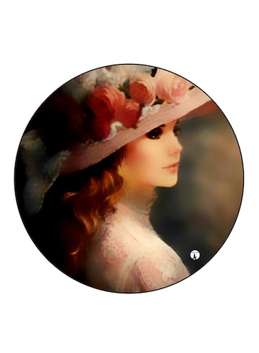 Vintage Art Printed Fridge Magnet Multicolour