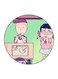 The Anime Chibi Maruko Chan Theme Printed Fridge Magnet k/Green/Brown