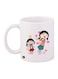 Anime Chibi Maruko Chan Printed Coffee Mug White/Beige/Red