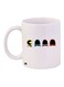 Cartoon Printed Coffee Mug White/Black/Blue 11ounce