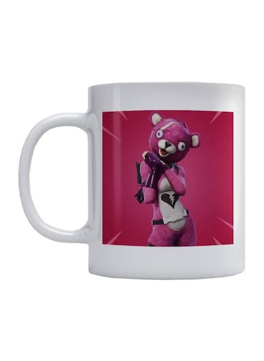 Fortnite Character Printed Coffee Mug White/Pink/Black