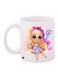 Girl Printed Coffee Mug White/Pink/Yellow 11ounce