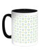 Stars Motifs Printed Colour Changing Coffee Mug Black/White/Blue 11ounce