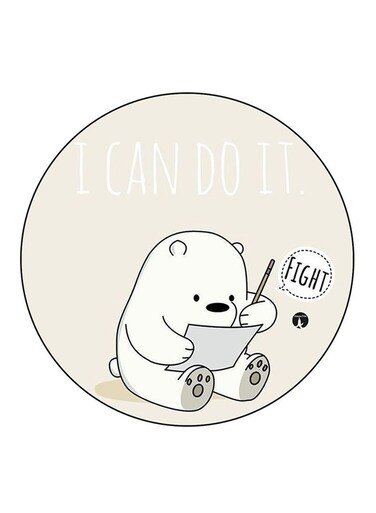 We Bare Bears Printed Fridge Magnet Multicolour