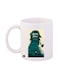Sherlock Holmes Printed Mug White/Blue/Yellow Standard Size