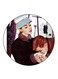 Vintage Art Printed Fridge Magnet Multicolour