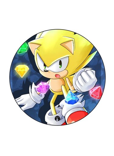 Video Game Sonic Printed Fridge Magnet Multicolour