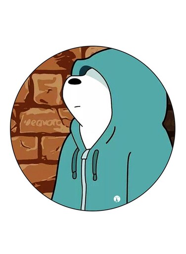 We Bare Bears Printed Fridge Magnet Multicolour