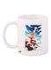 Clouds Themed Coffee Mug White/Blue/Orange 11ounce